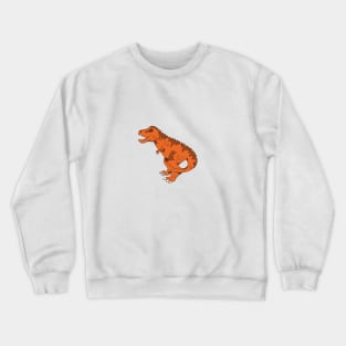 Orange T-Rex Crewneck Sweatshirt